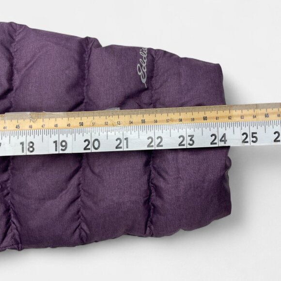 Eddie Bauer Women's 650 EB Down Cirruslite Hooded Purple Winter Puffer Jacket M - Picture 15 of 15